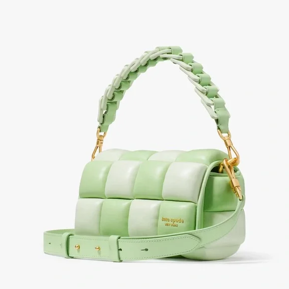 ♠️Kate Spade Boxxy Colorblocked East-West Crossbody Bag, Serene Green Multi